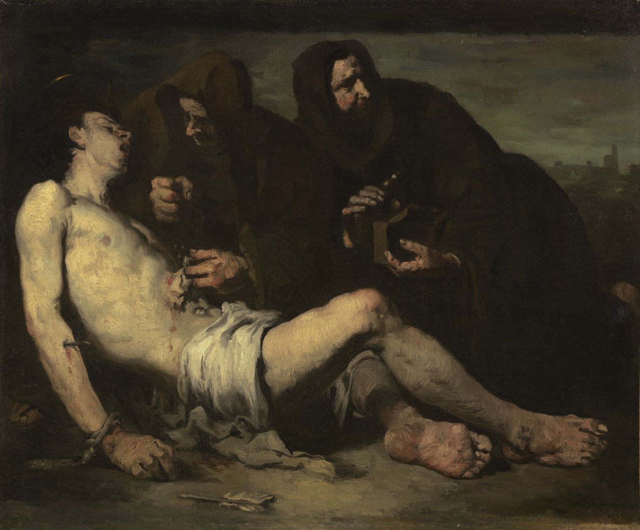Sint Sebastiaan, Martelaar, c.1865 door Auguste Theodule Ribot