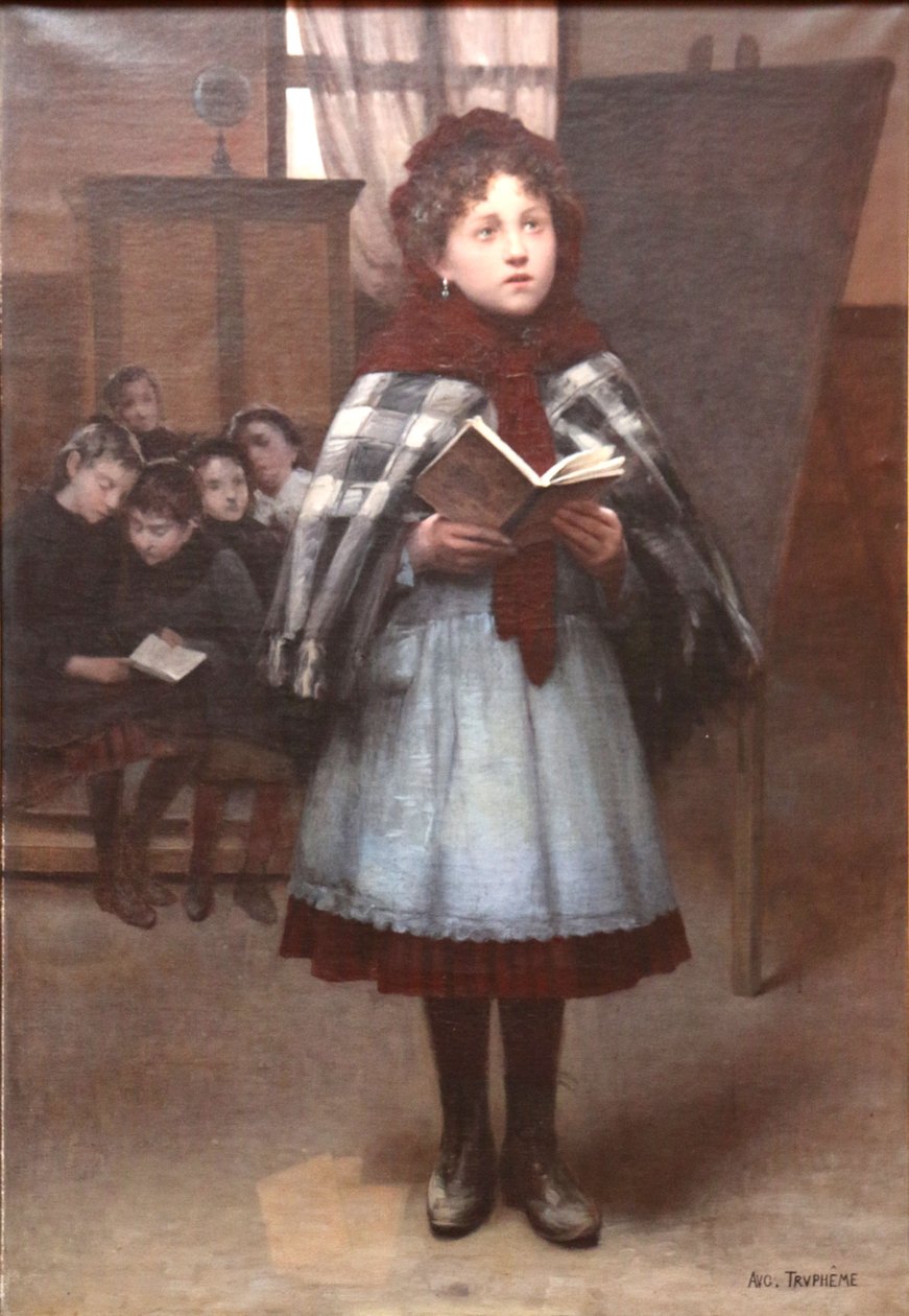 Op school door Auguste Joseph Trupheme