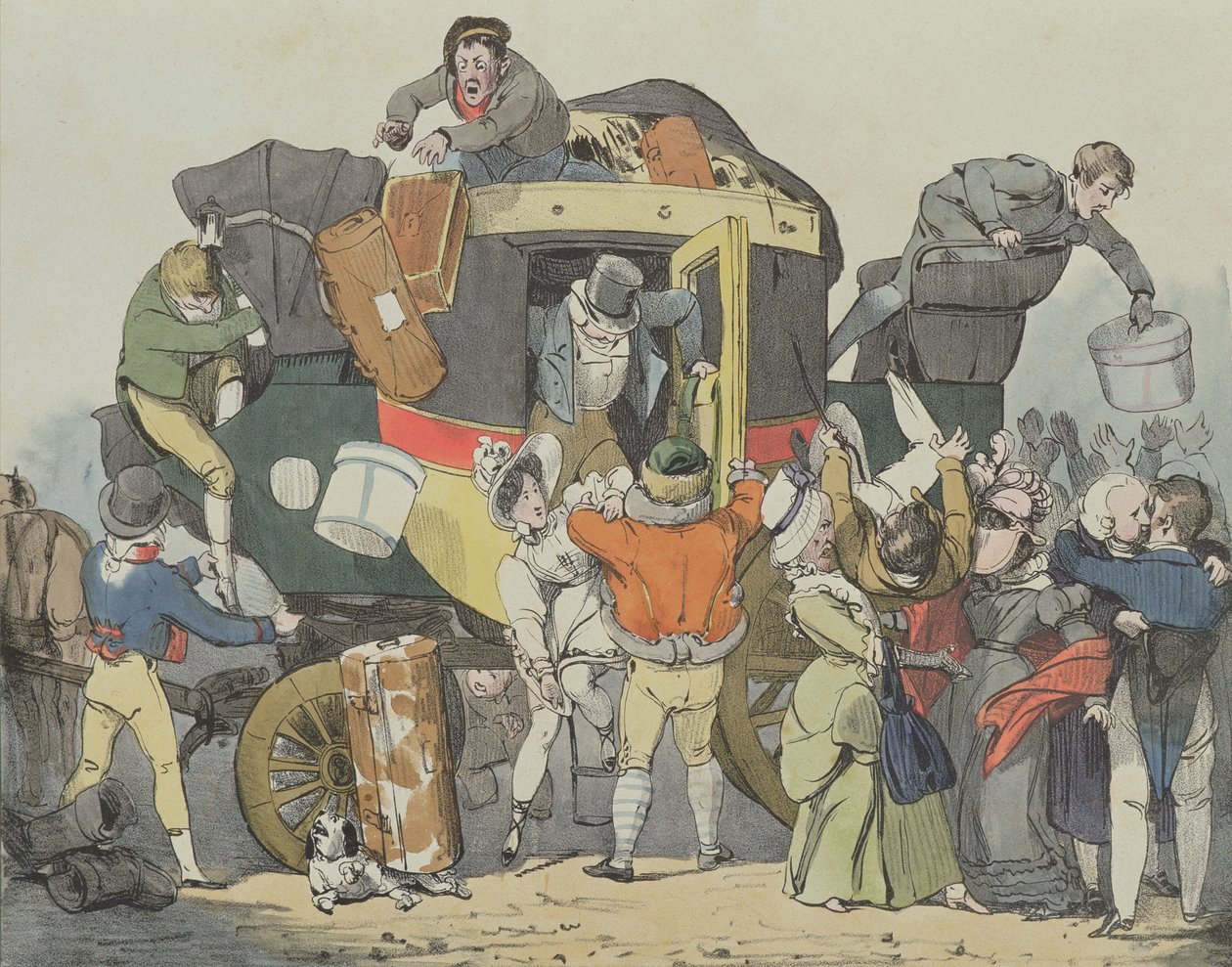 Het Ongemak, 1826 door Auguste Xavier Leprince