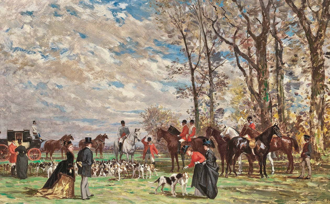 Jacht door Auguste de Molins