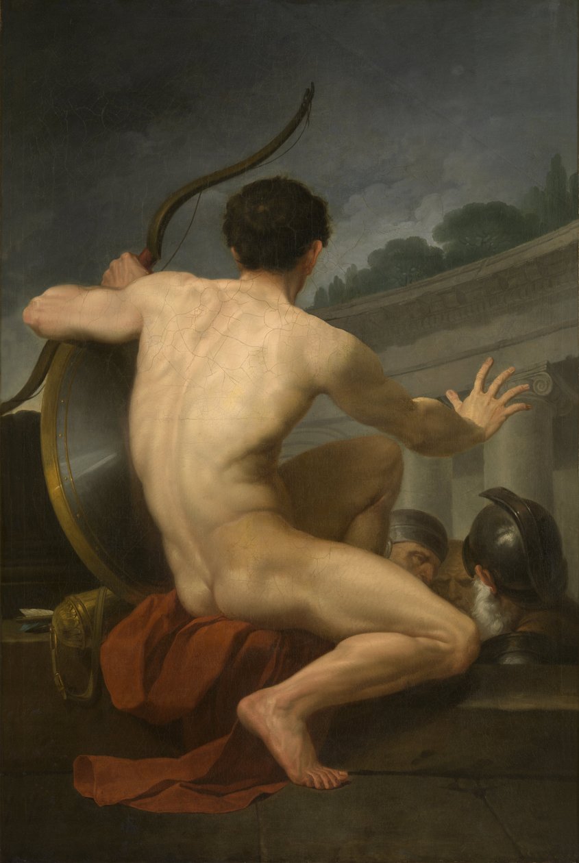 De naakte krijger / De Boogschutter door Augustin van den Berghe
