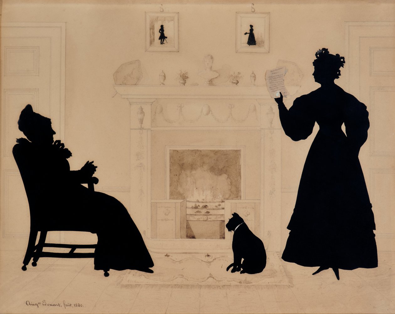 Silhouetten door Augustin Amant Constant Fidele Edouart