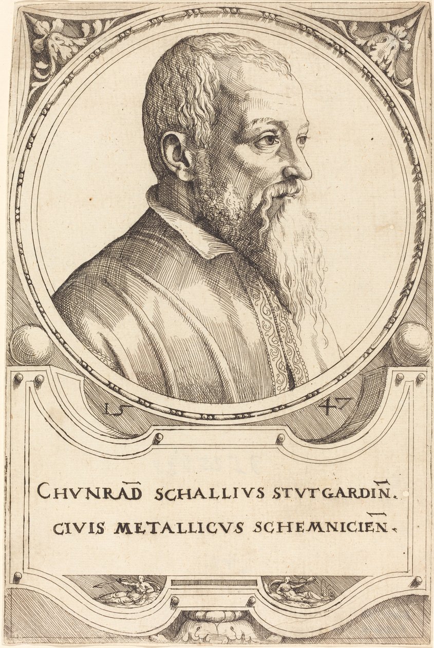 Conrad Schall door Augustin Hirschvogel