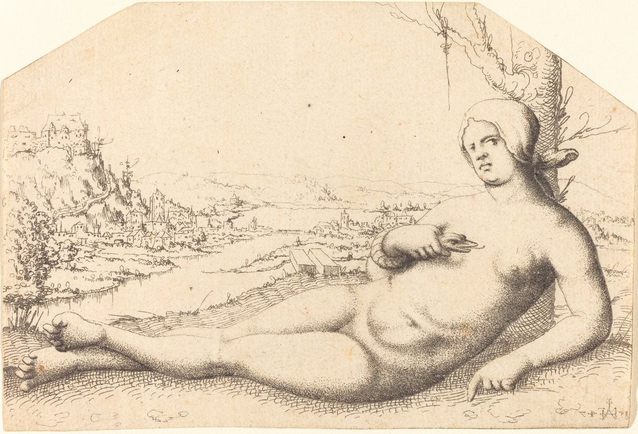 De Dood van Cleopatra door Augustin Hirschvogel