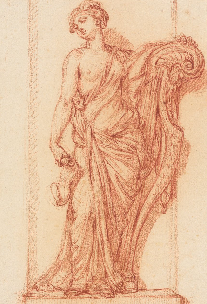 De Muze Terpsichore door Augustin Pajou