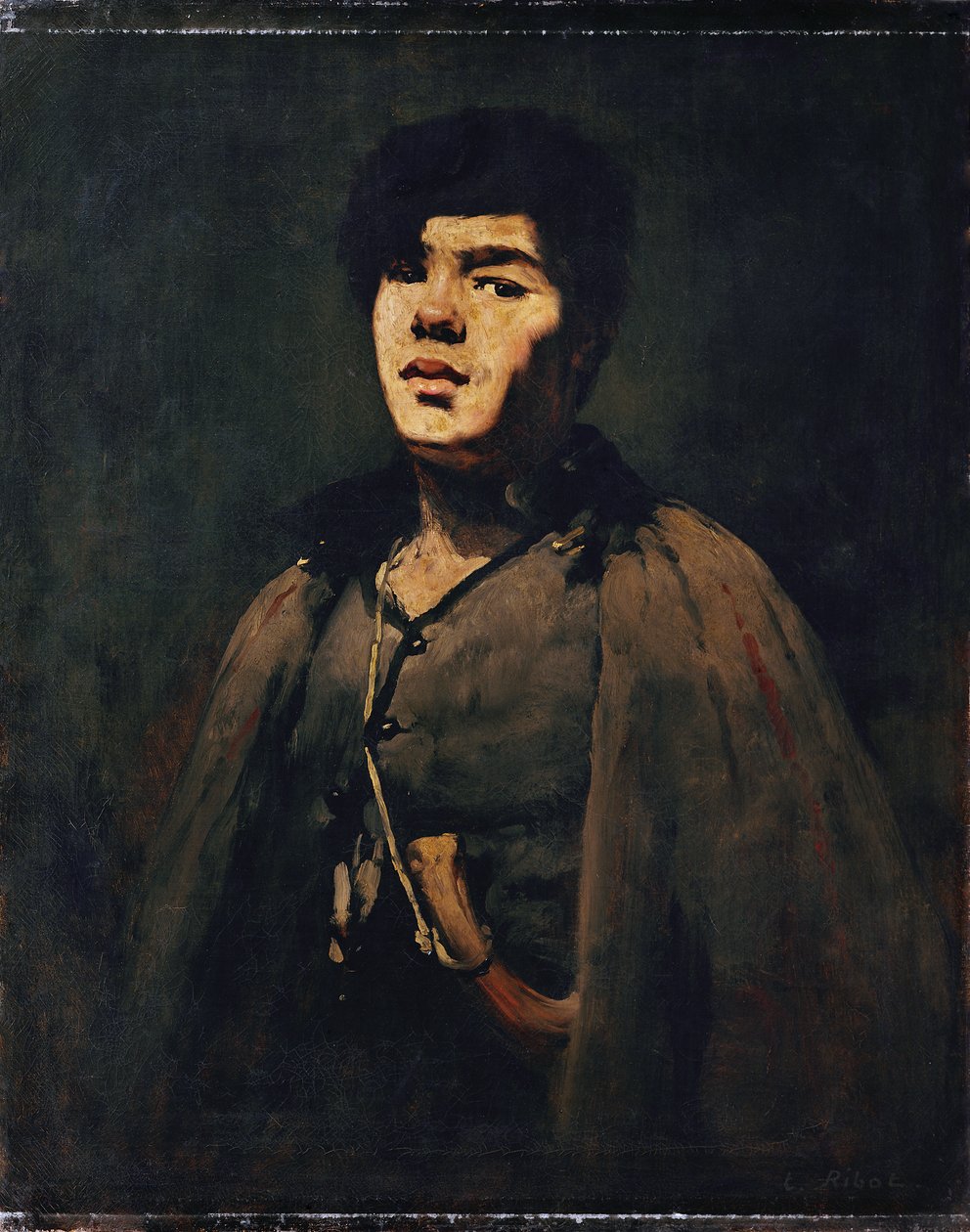 Jonge herder door Augustin Théodule Ribot