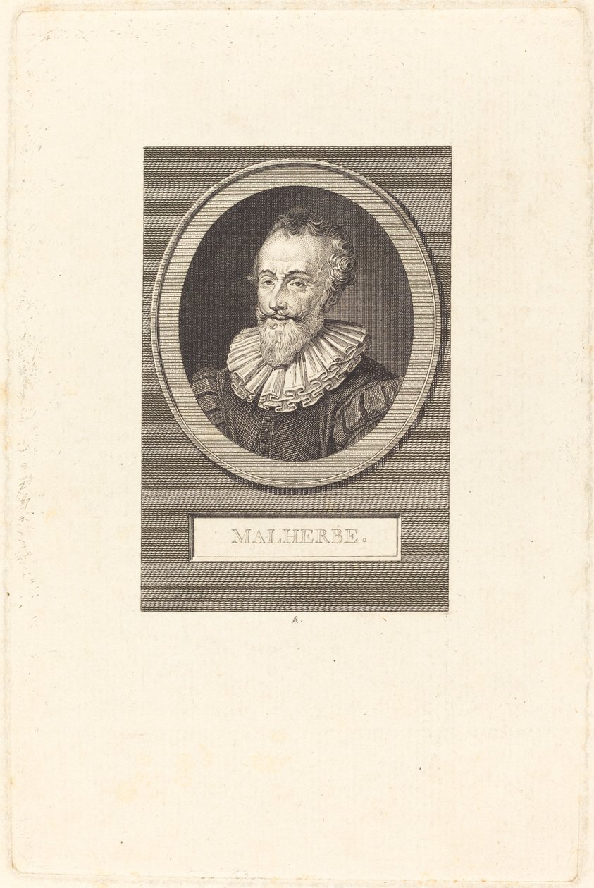 François de Malherbe door Augustin de Saint Aubin