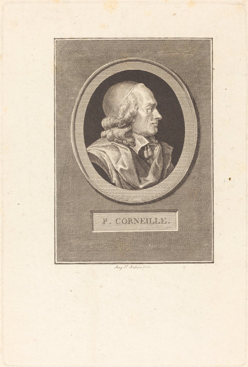 Pierre Corneille door Augustin de Saint Aubin