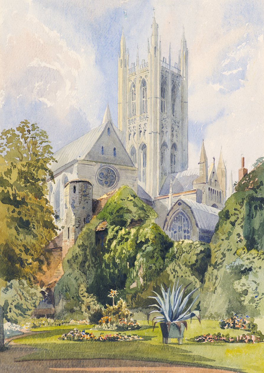 In de tuin van de deken, Canterbury door Augustus John Cuthbert Hare