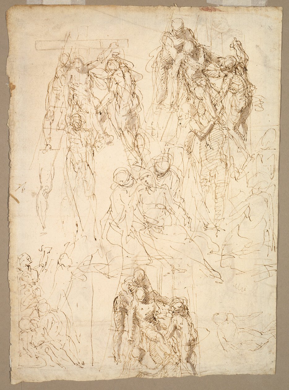 Studies voor de afzetting door Aurelio Luini