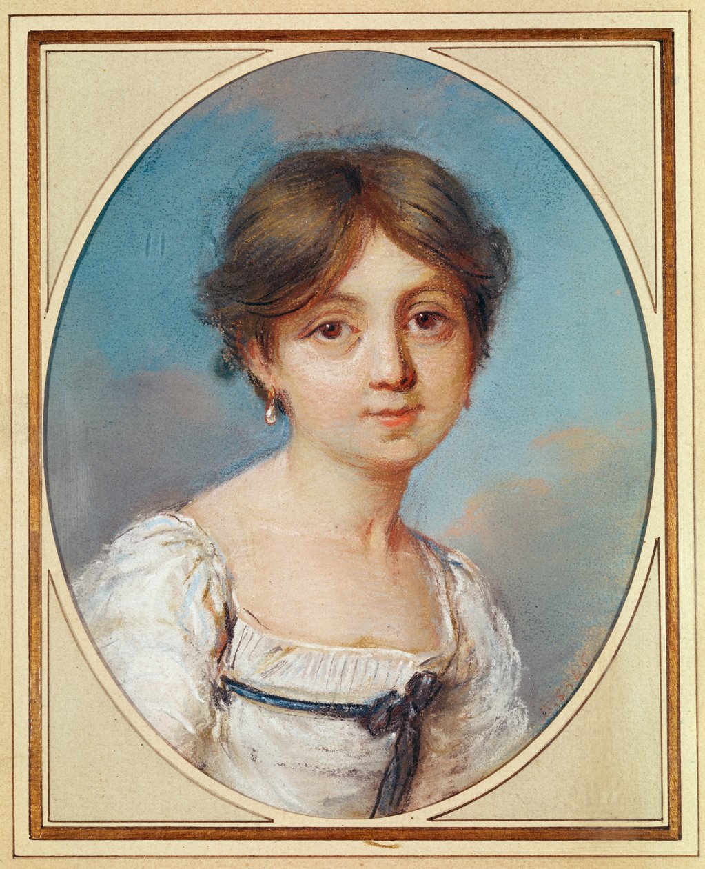 Amandine Aurore Lucile Dupin (1804-76) als Kind, ca. 1809 door Aurore Dupin de Francueil