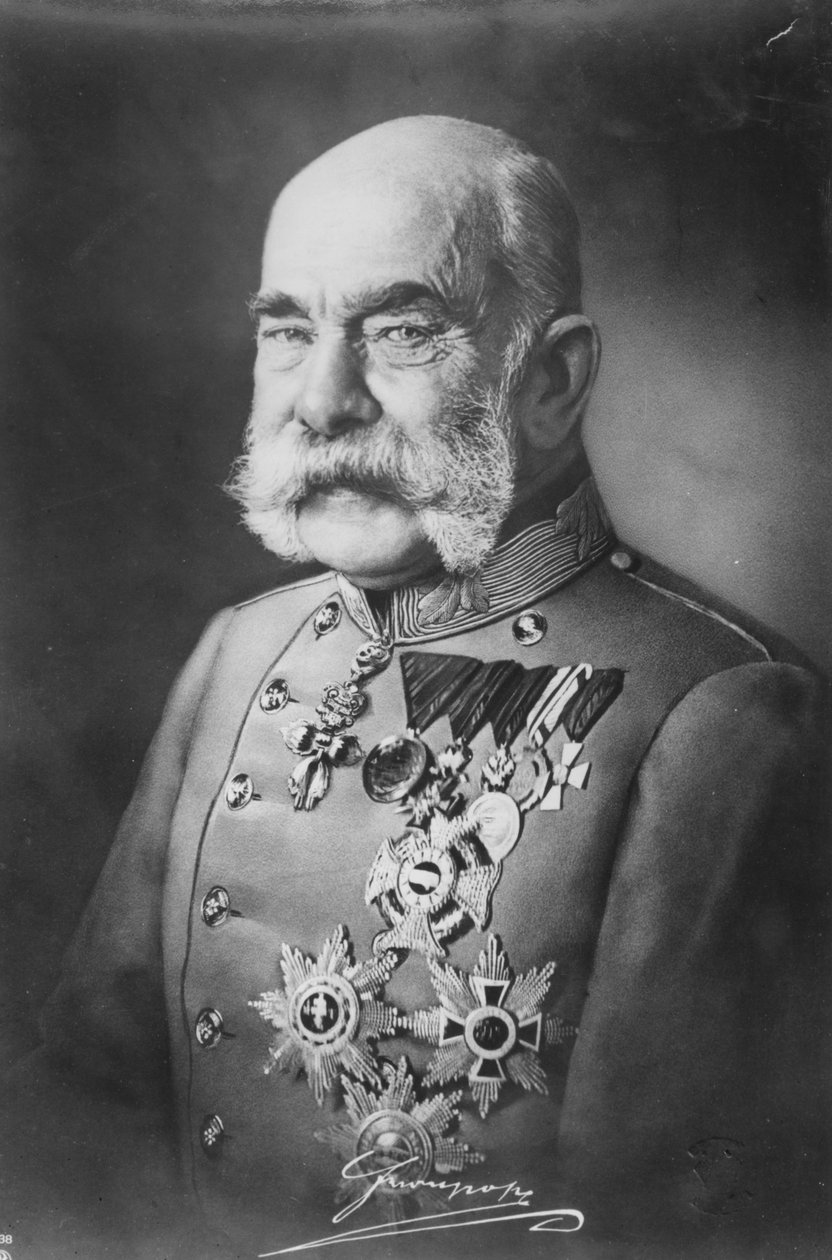 Keizer Franz Joseph I door Austrian Photographer