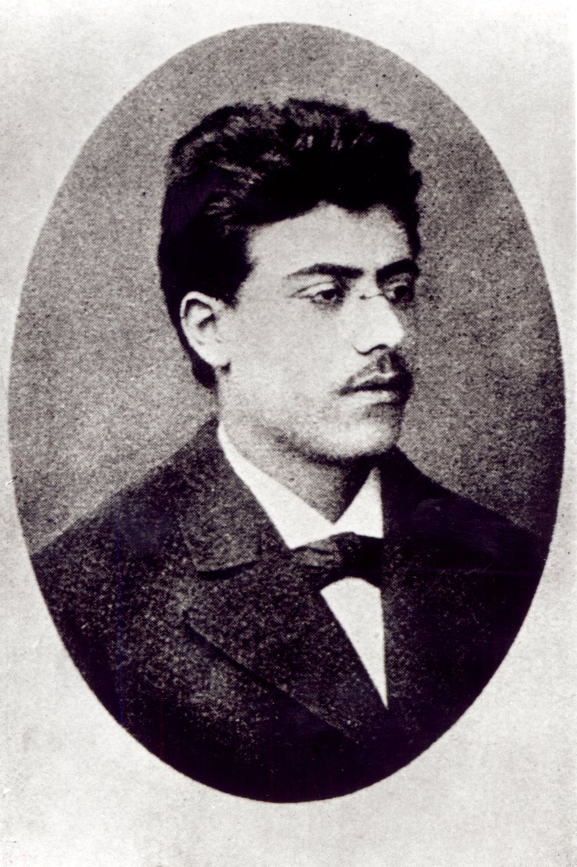 Portret van Gustav Mahler, 1878 door Austrian Photographer