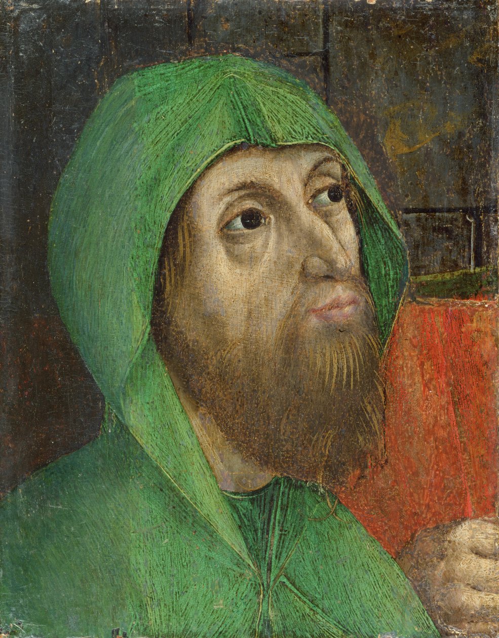 Hoofd van een apostel, 1450 door Austrian School