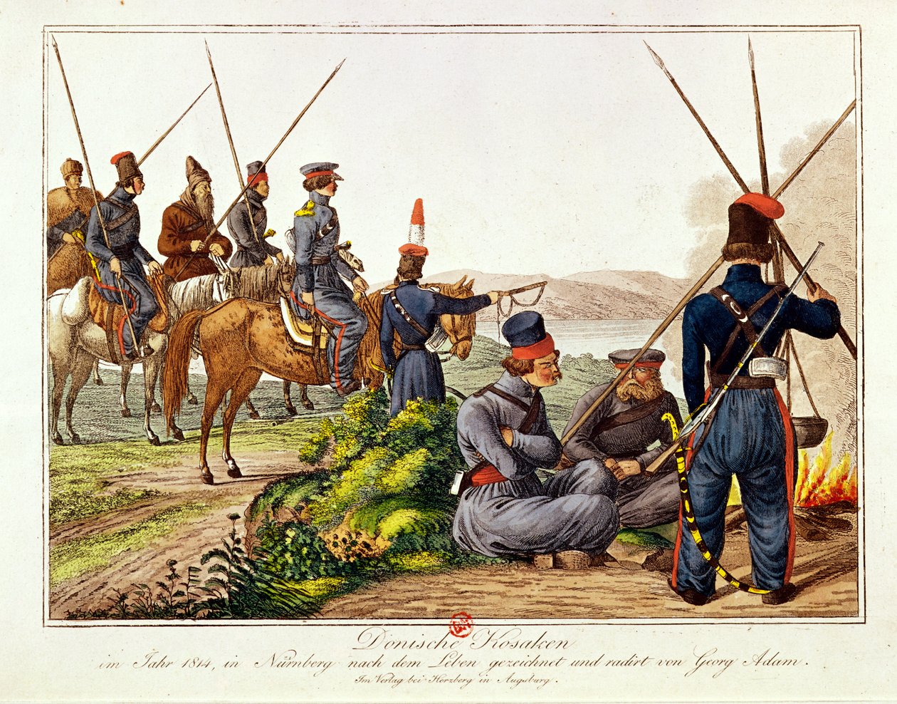 Don Kozakken in 1814 door Austrian School