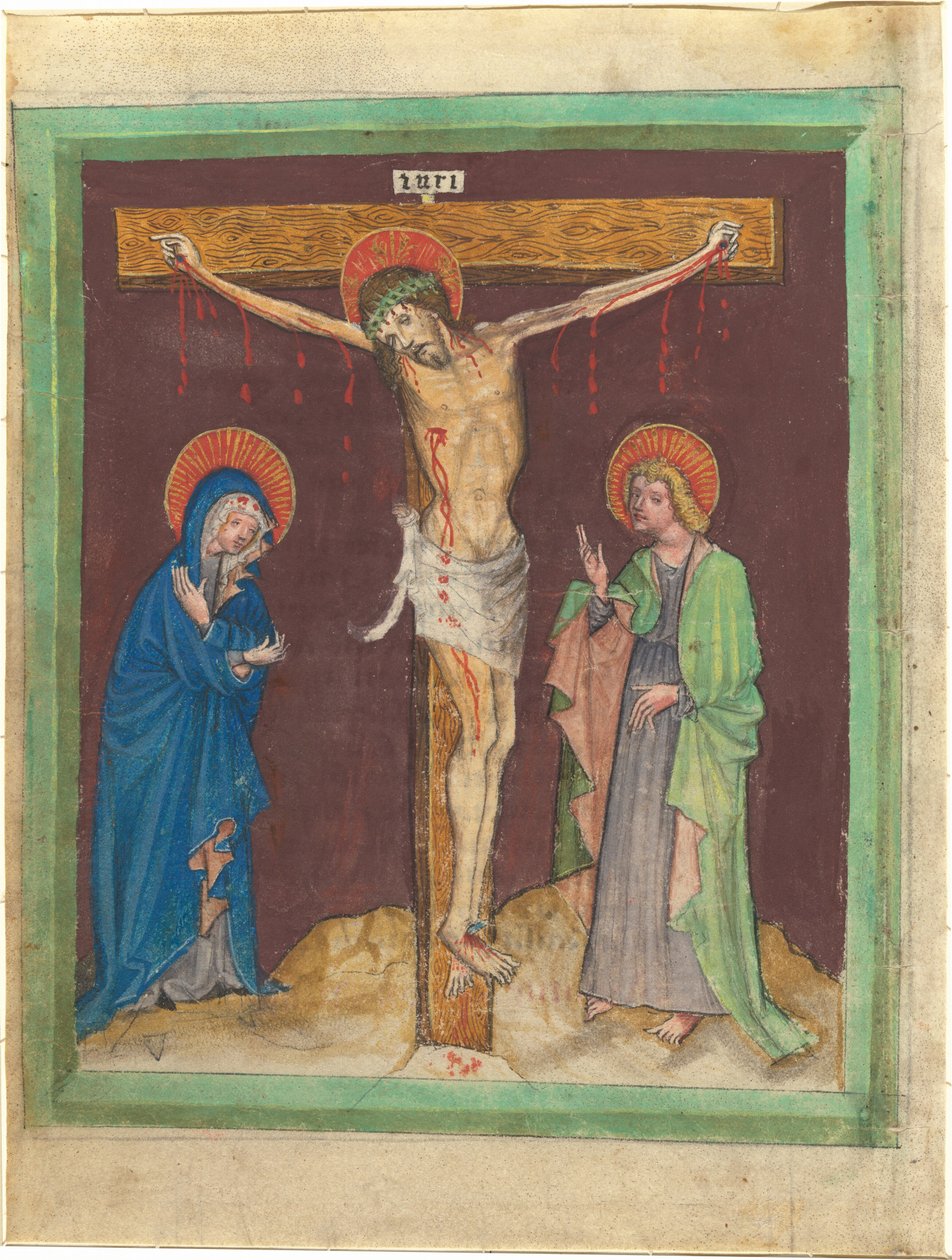 De Kruisiging door Austrian 15th Century