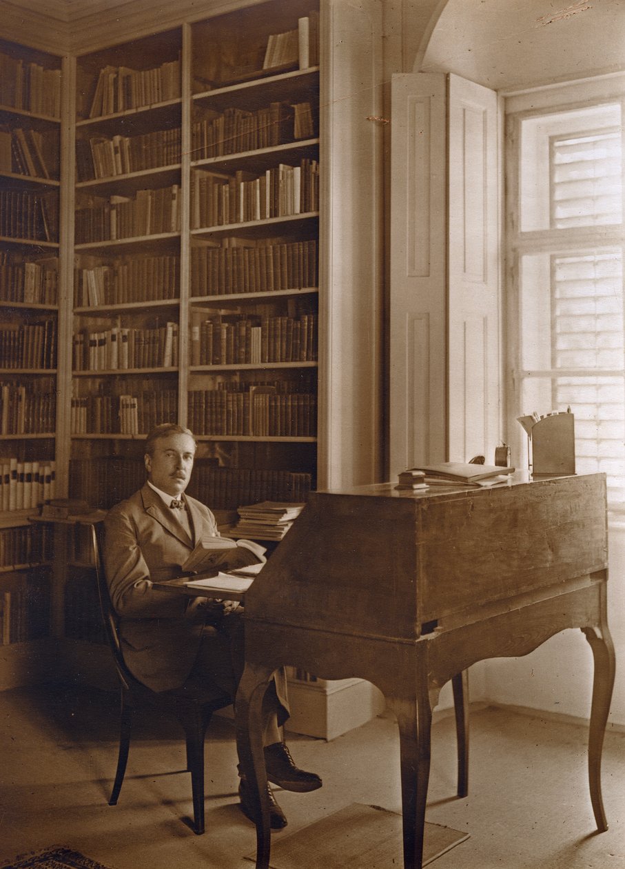 Portret van Hugo von Hofmannsthal door Austrian Photographer