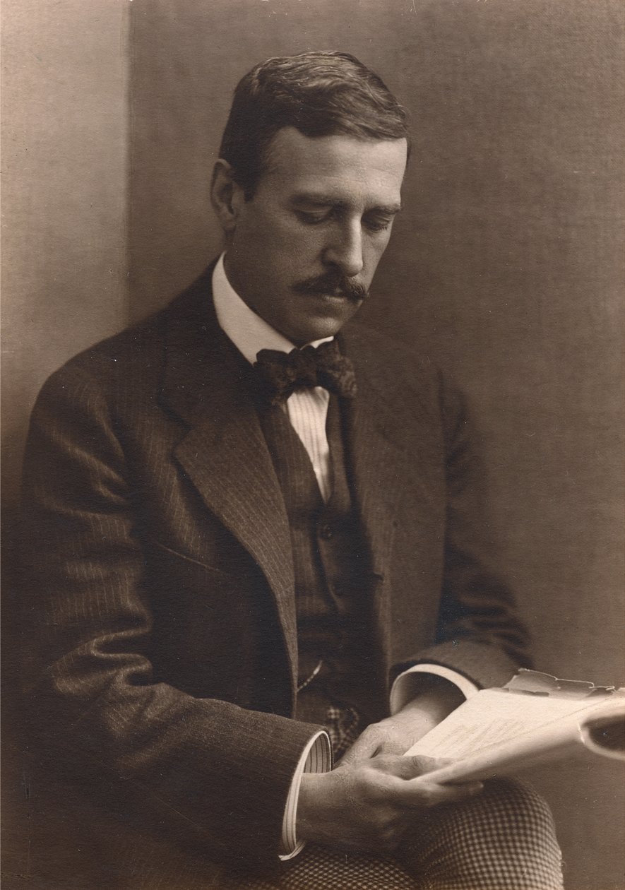 Portret van Hugo von Hofmannsthal, ca. 1920-21 door Austrian Photographer
