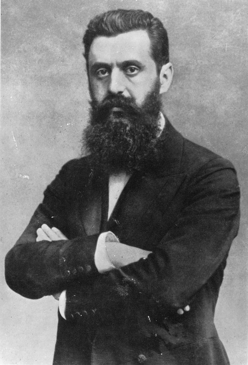 Theodor Herzl, 1903 door Austrian Photographer