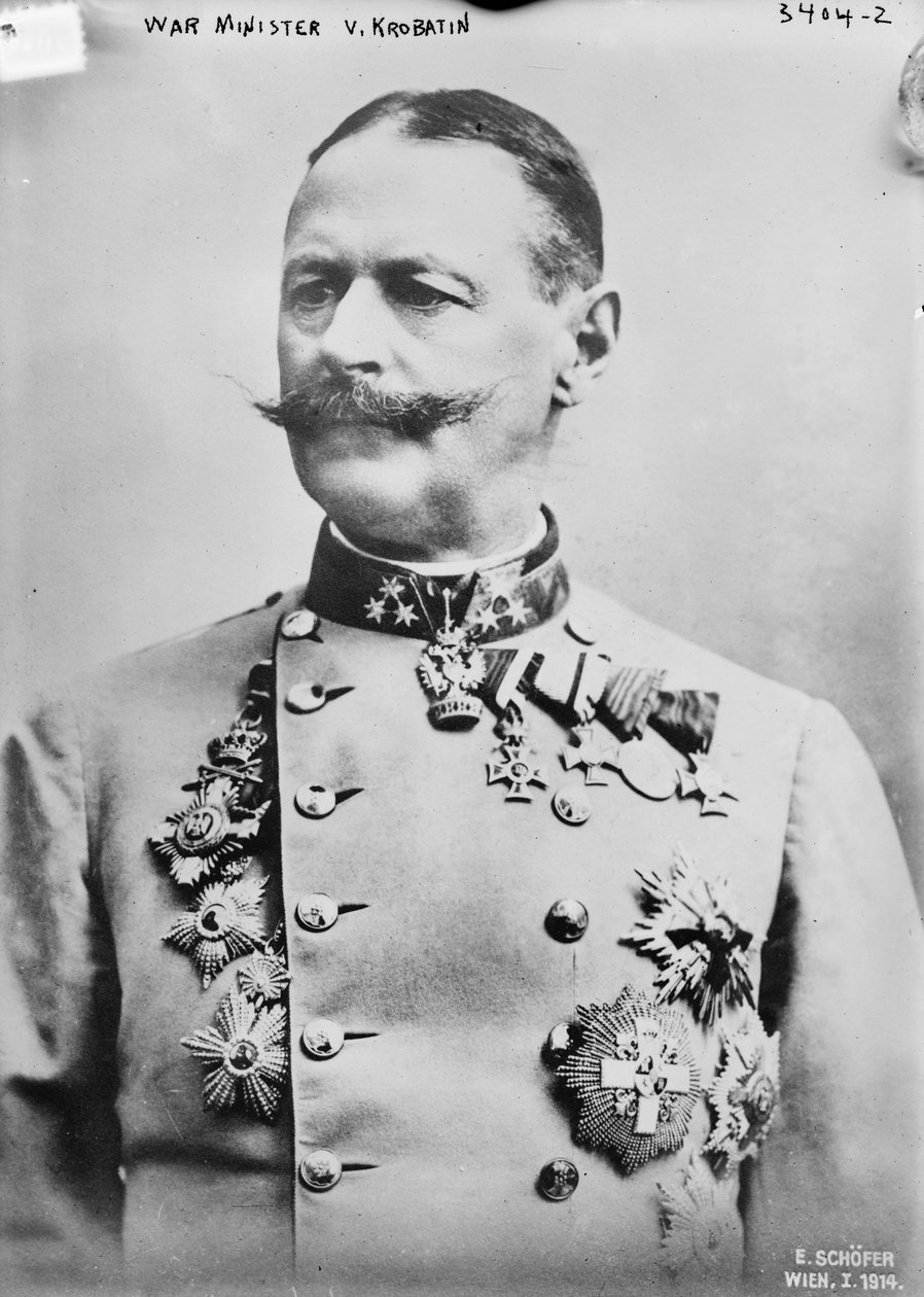 Oorlogsminister V. Krobatin, 1914 door Austrian Photographer