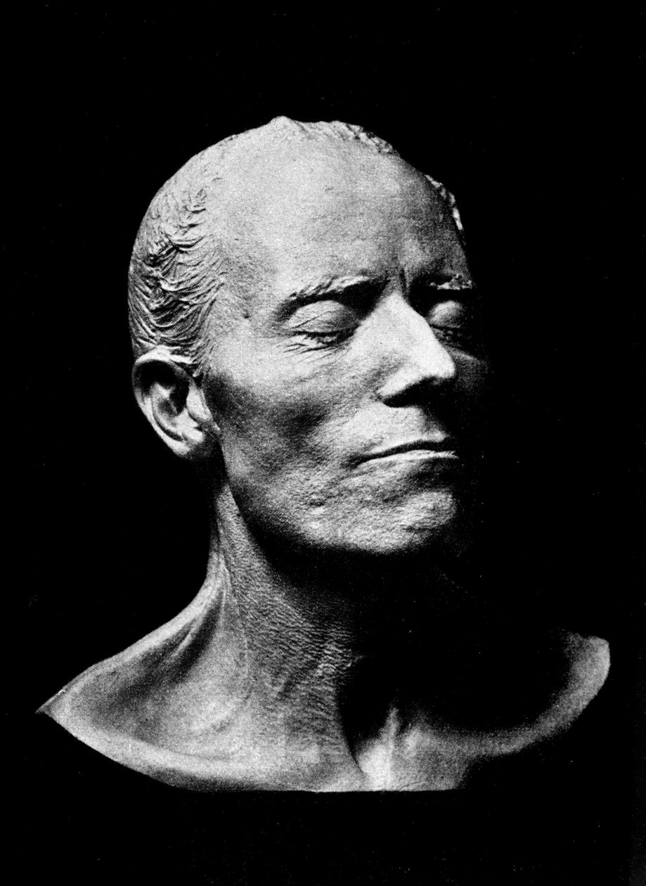 Dodenmasker van Gustav Mahler, 1911 (gips) door Austrian School