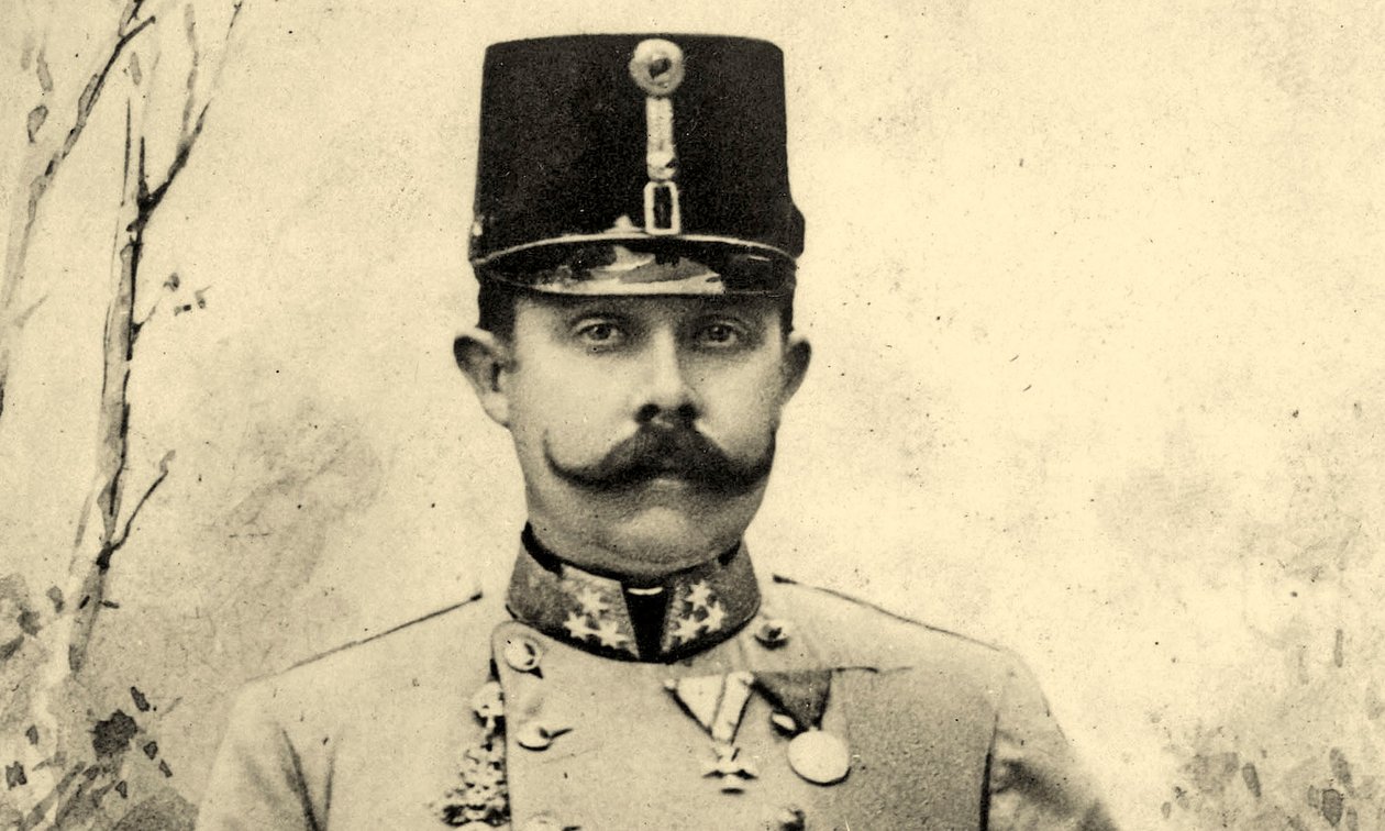 Portret van Franz Ferdinand door Austrian School
