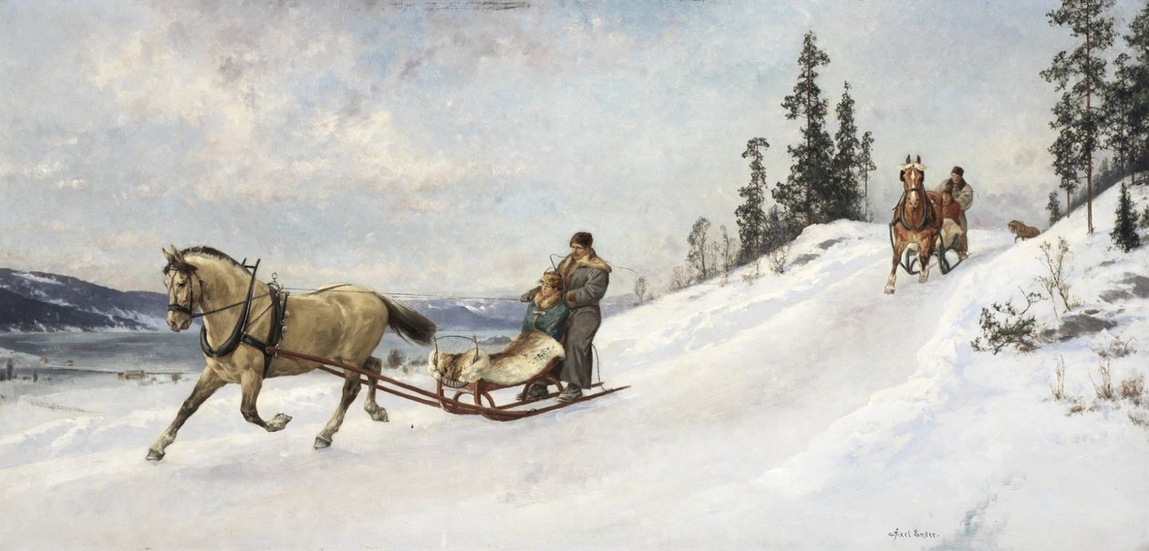 Winteruitstapje door Axel Hjalmar Ender