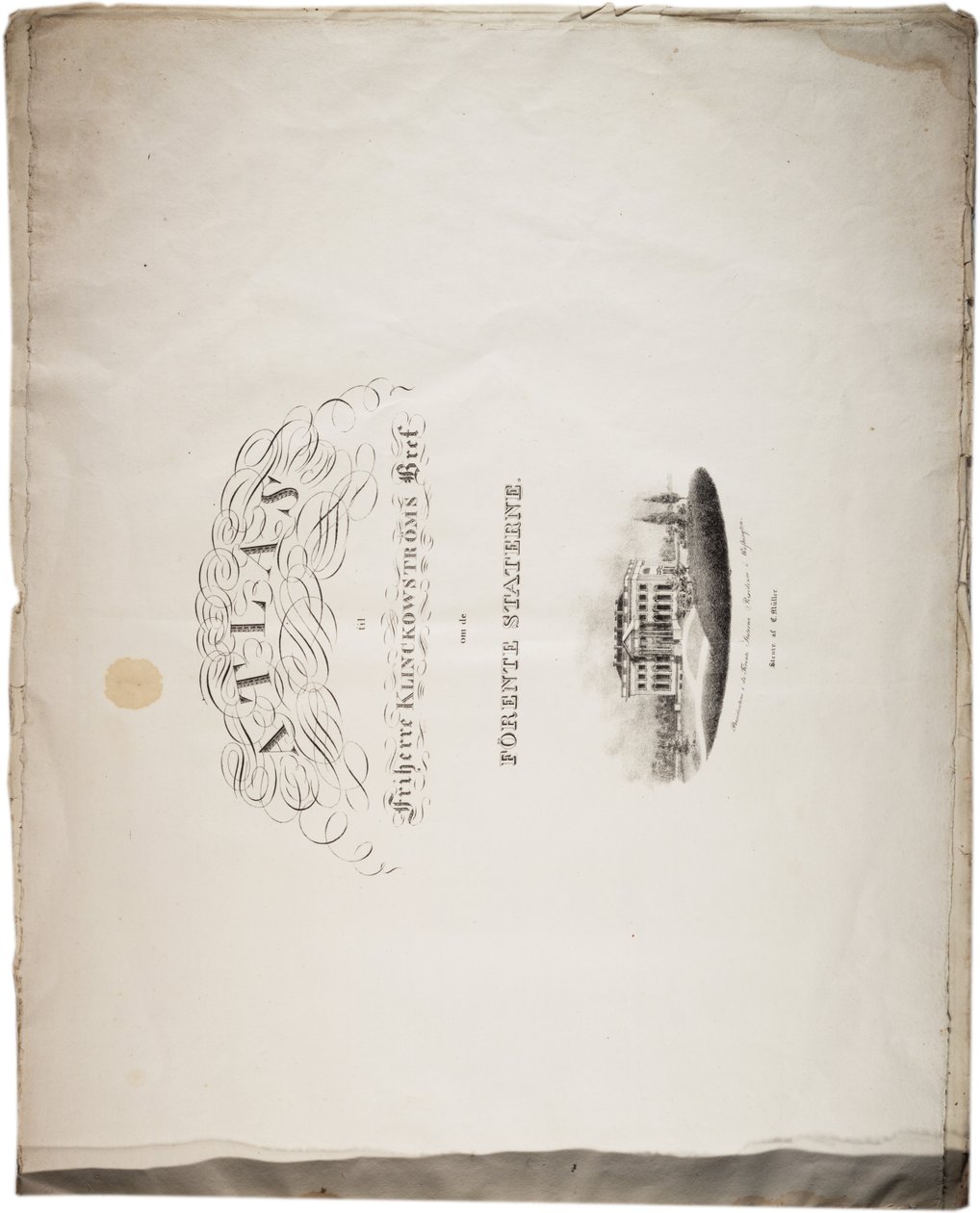 Atlas van de Verenigde Staten, 1824 door Axel Leonhard Klinckowström