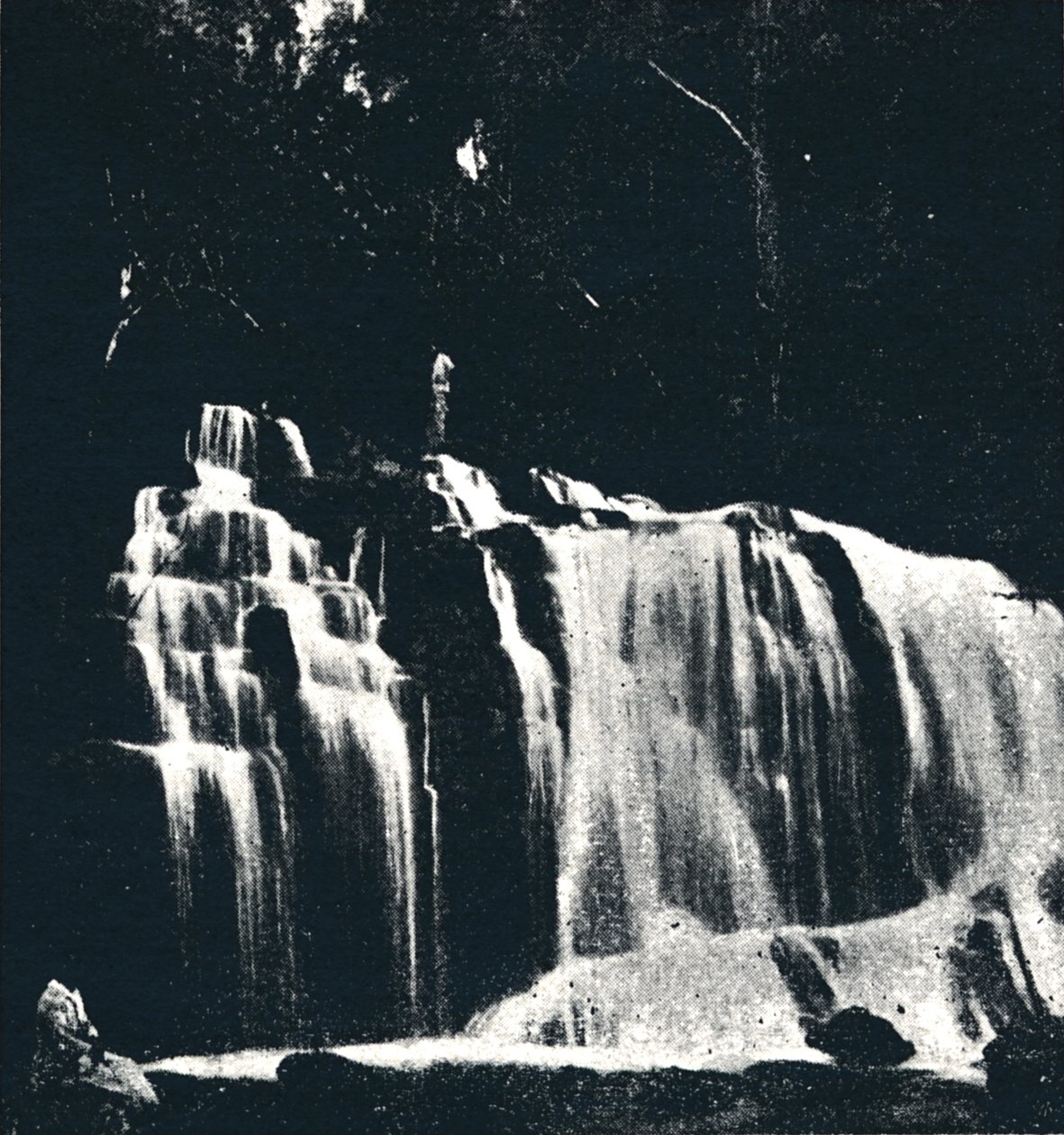 Waterval in de Rio Dourado Lencoes, 1895 door Axel Frick