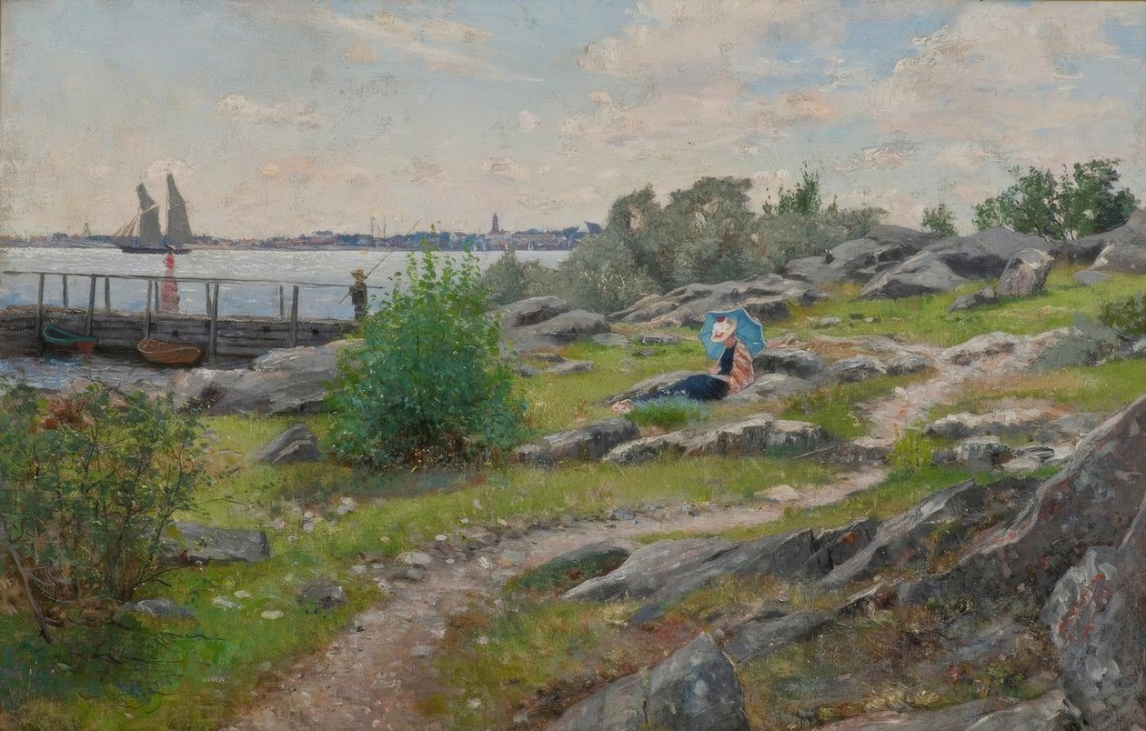A.Lindman, Aan de kust door Axel Lindman