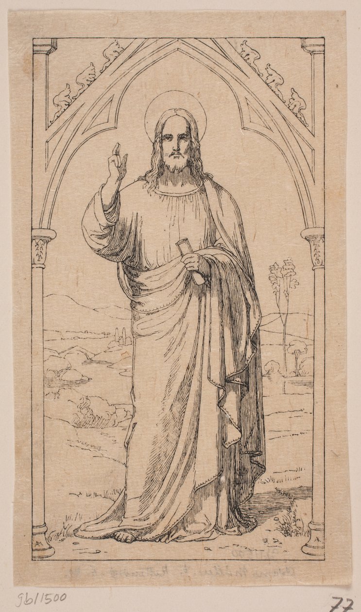 Christus zegenend door Axel Theodor Kittendorff