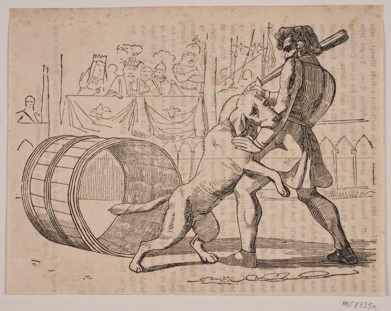 Macaires strijd met de hond door Axel Theodor Kittendorff