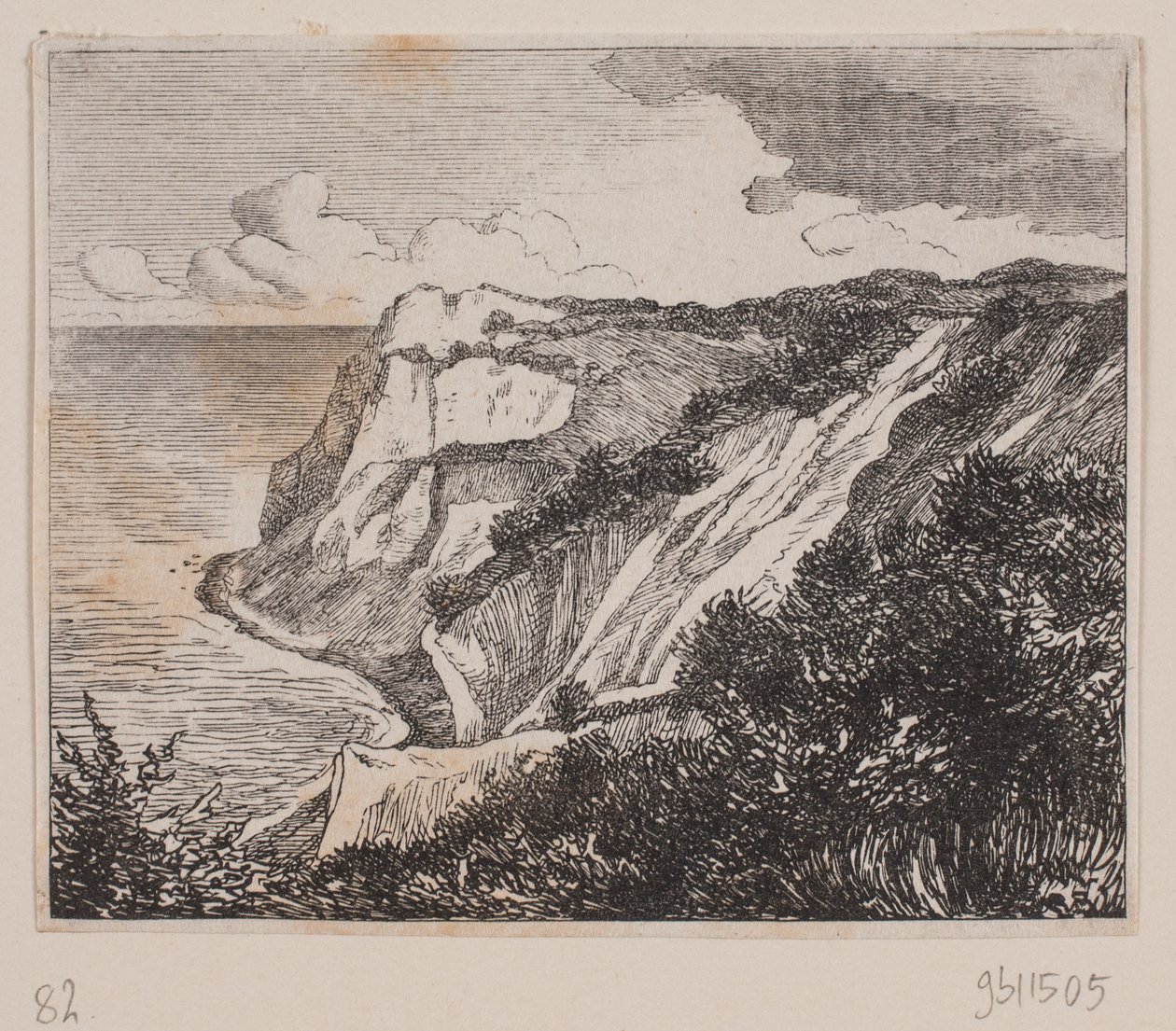 Møns Klint door Axel Theodor Kittendorff