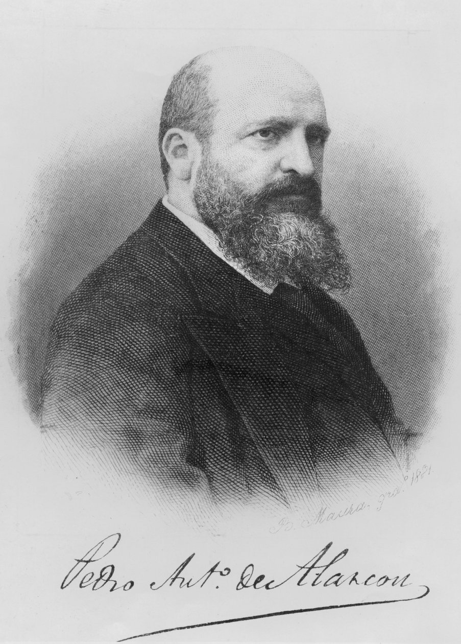 Pedro Antonio de Alarcon, 1881 door B. Maura