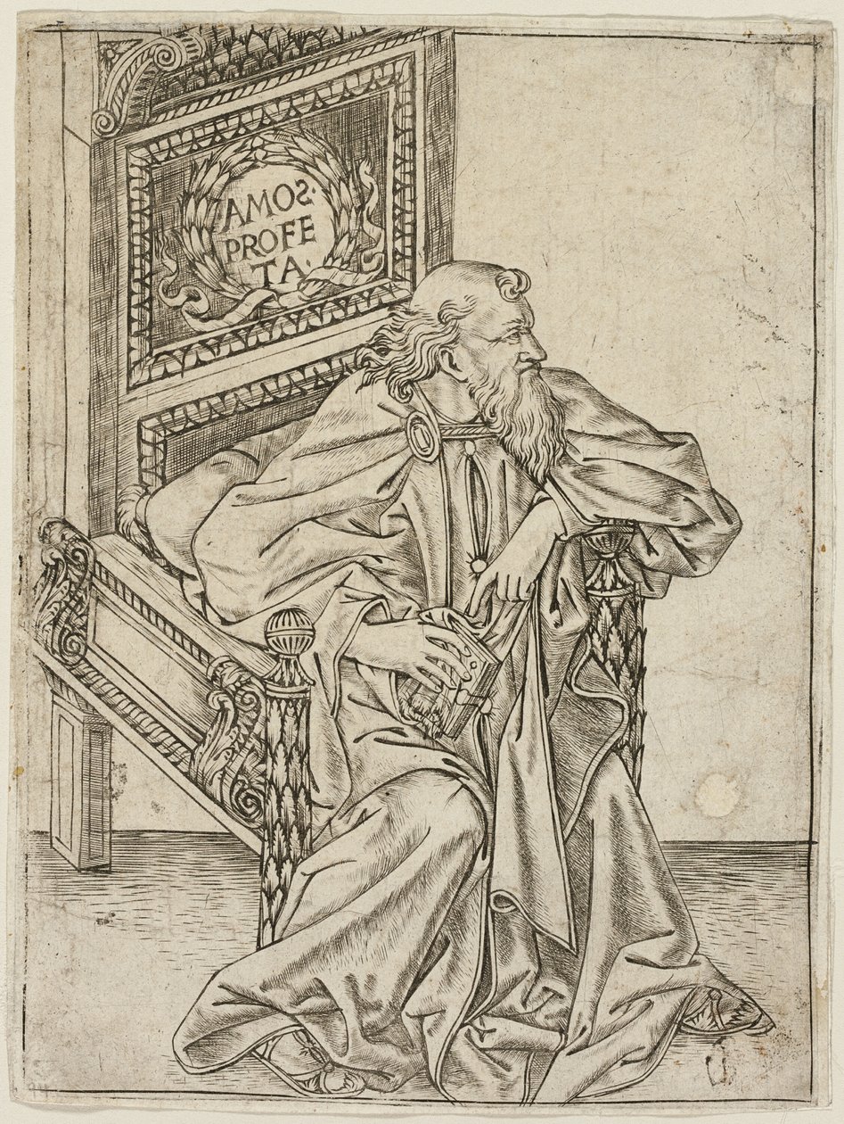 De Profeet Amos door Baccio Baldini