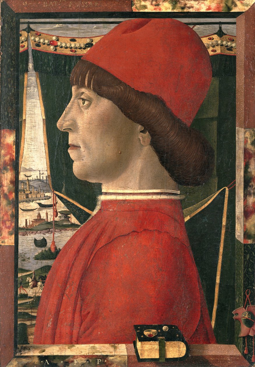 Portret van een jonge man door Baldassare d Este