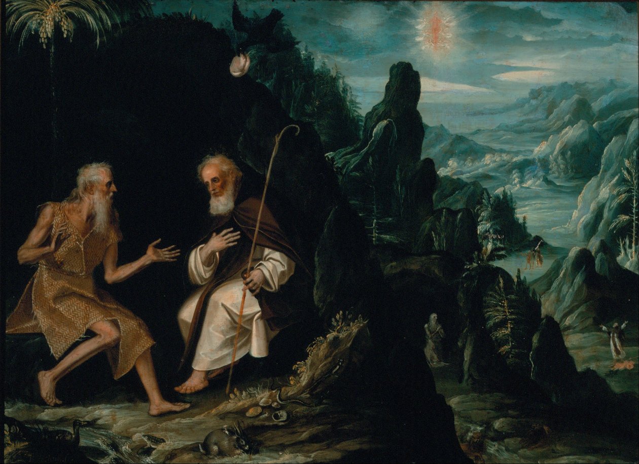 De Hermieten, Sint Paulus en Sint Antonius door Baltasar de Echave Ibía