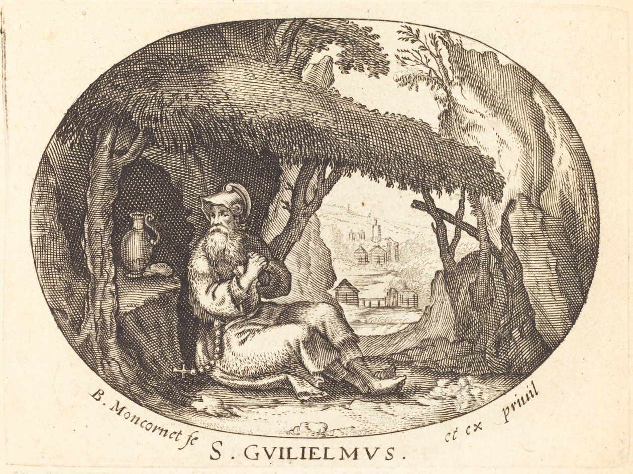 Sint Willem de Kluizenaar door Balthasar Moncornet