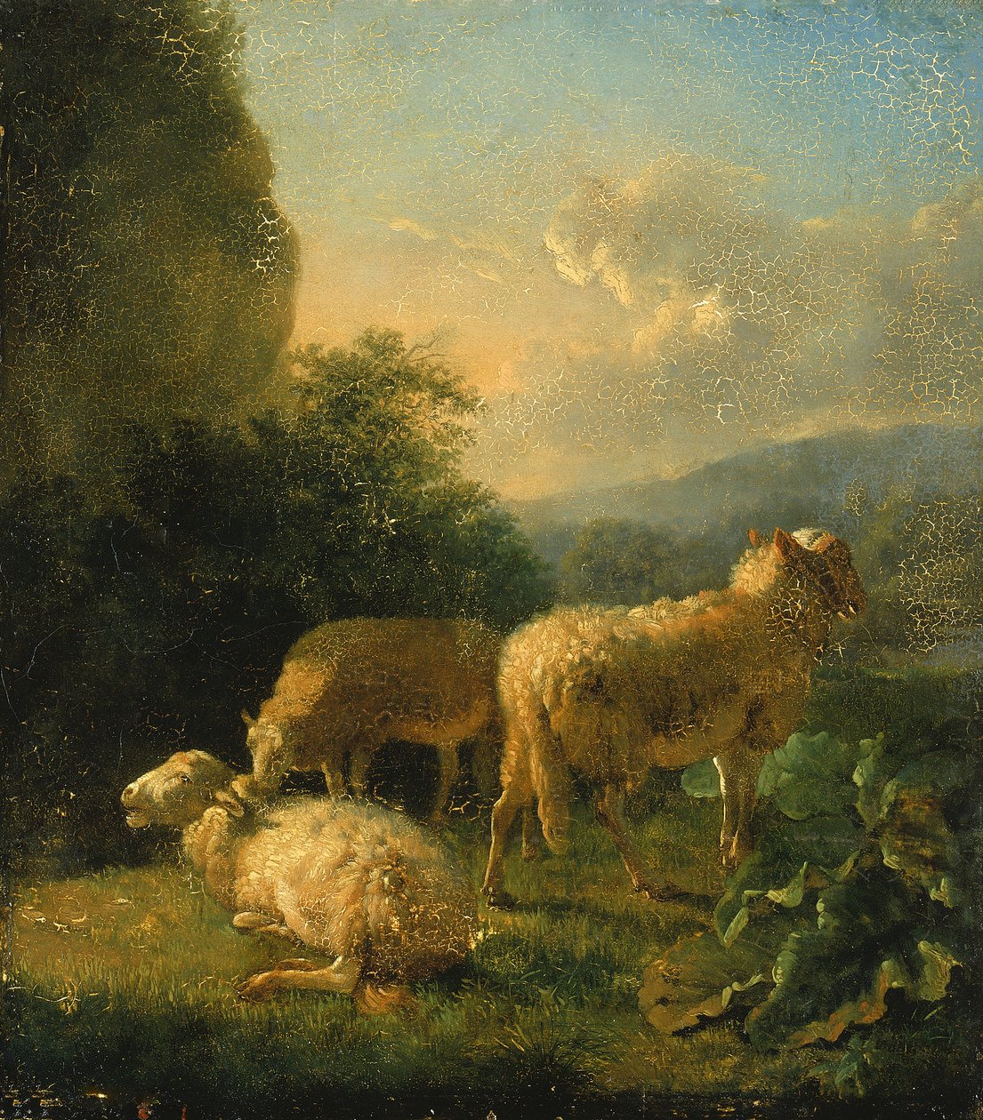Schapen, eind 18e-begin 19e eeuw door Balthasar Paul Ommeganck