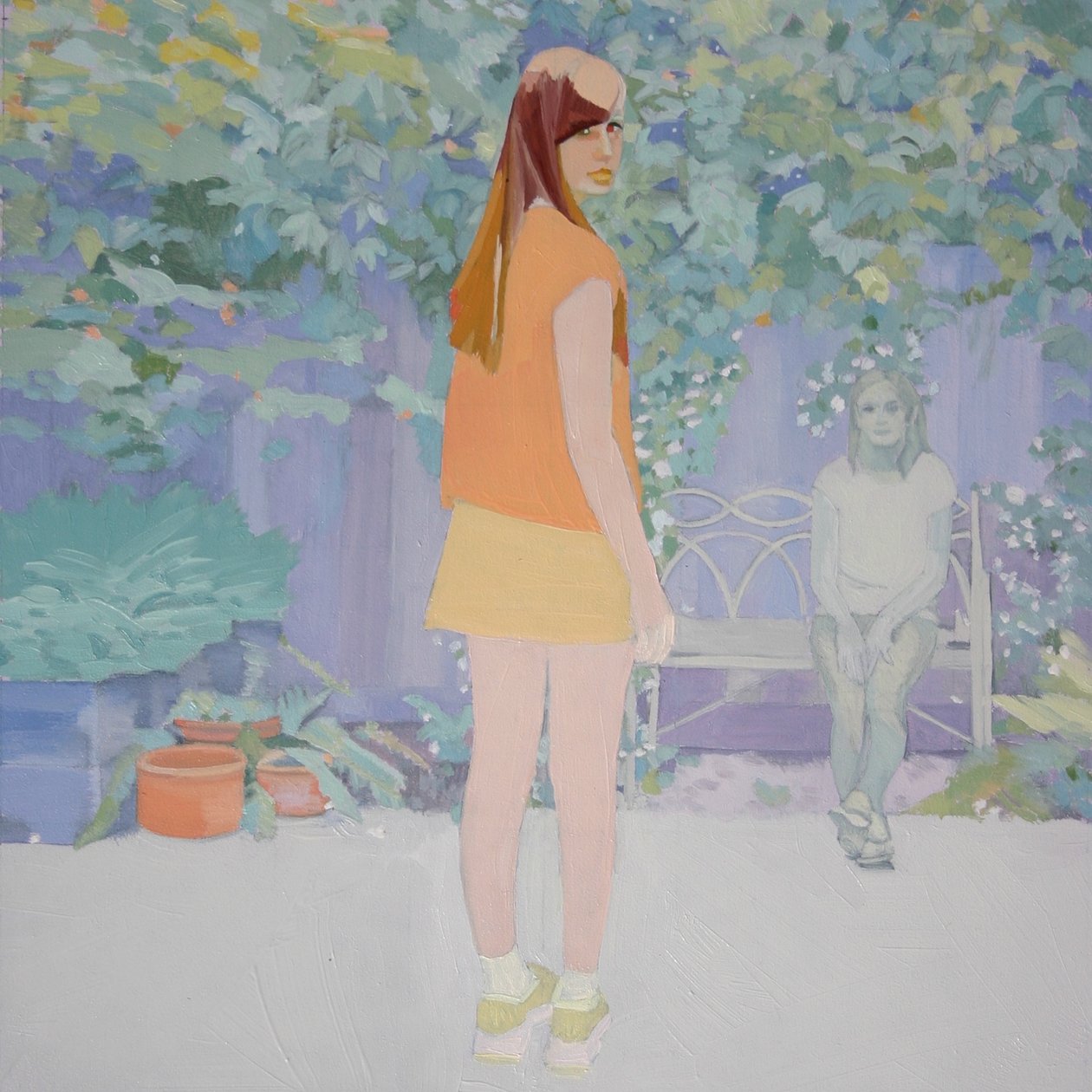 Meisje in vuur en vlam, 2014 door Barbara Hoogeweegen
