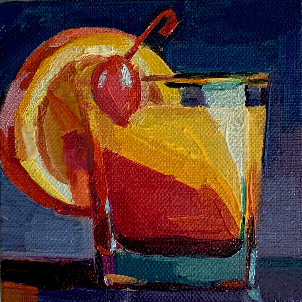 cocktail 1, 2019 door Barbara Hoogeweegen