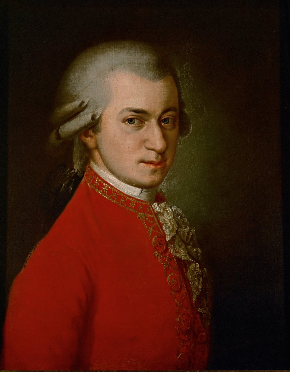 Wolfgang Amadeus Mozart ... (olieverf op doek) door Barbara Krafft