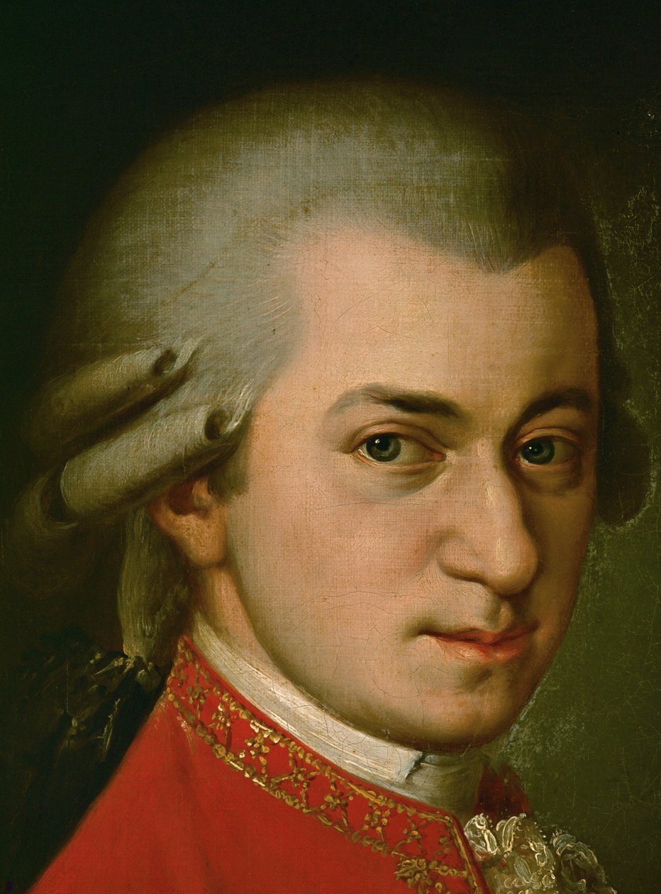Wolfgang Amadeus Mozart ... (olieverf op doek) door Barbara Krafft