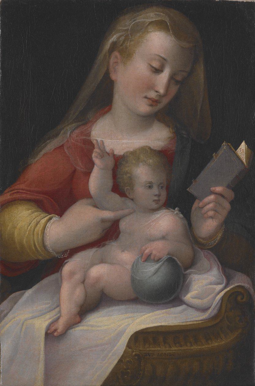 Madonna en Kind, c.1580-85 door Barbara Longhi