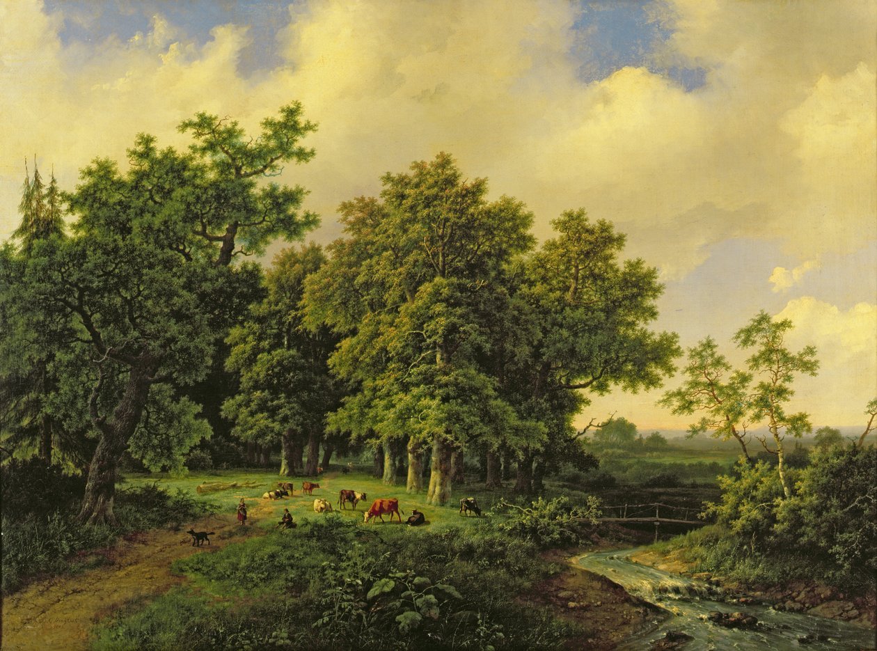 Landschap door Barend Cornelis Koekkoek