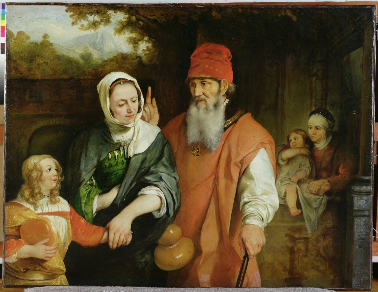 De Verdrijving van Hagar door Barent Fabritius