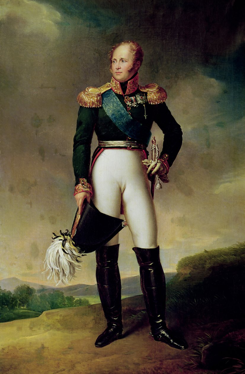 Portret van Alexander I, 1814 door Baron François Pascal Simon Gérard