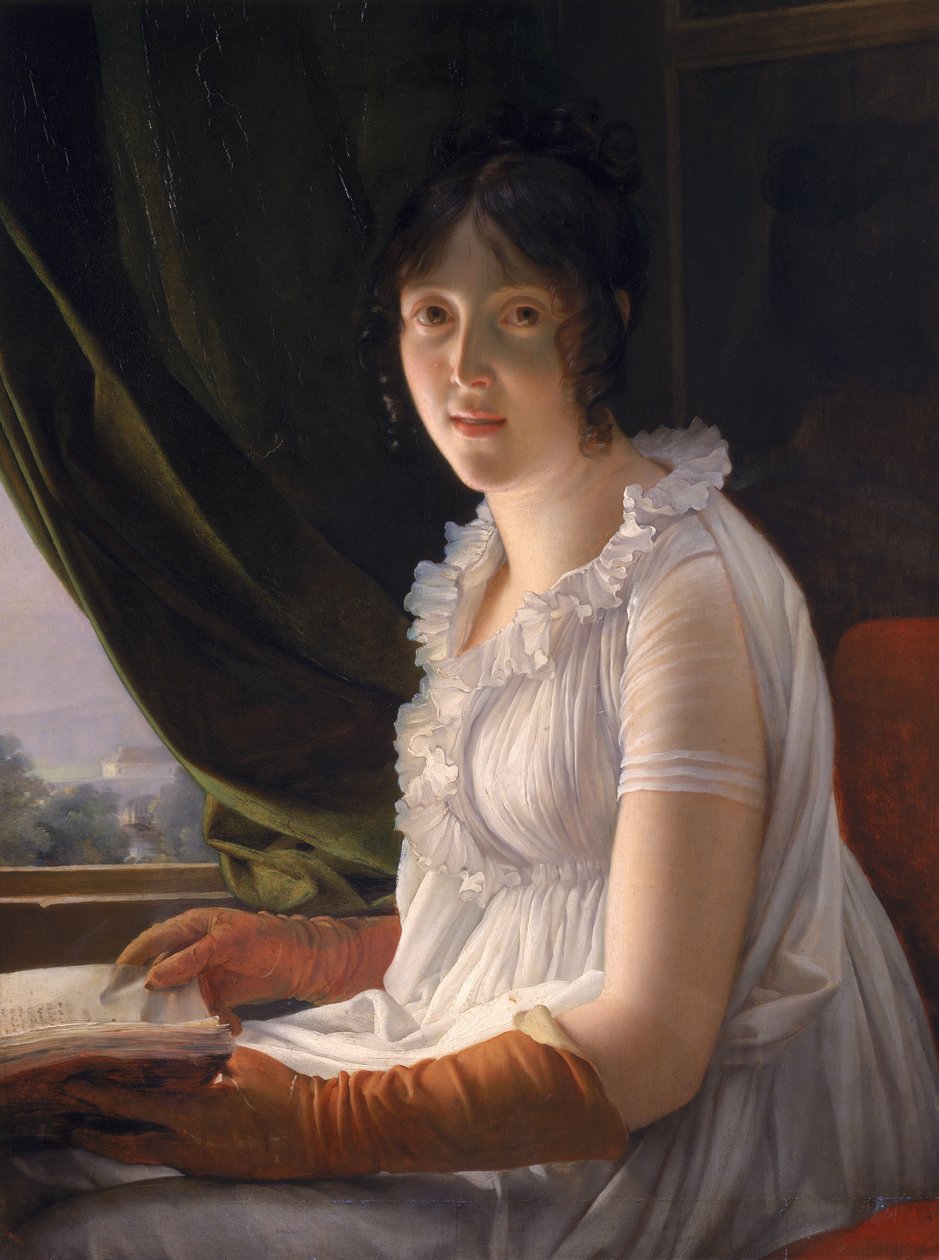 Zittend Portret van Marie-Philippe-Claude Walbonne (1763-c.1837) c.1796 door Baron François Pascal Simon Gérard