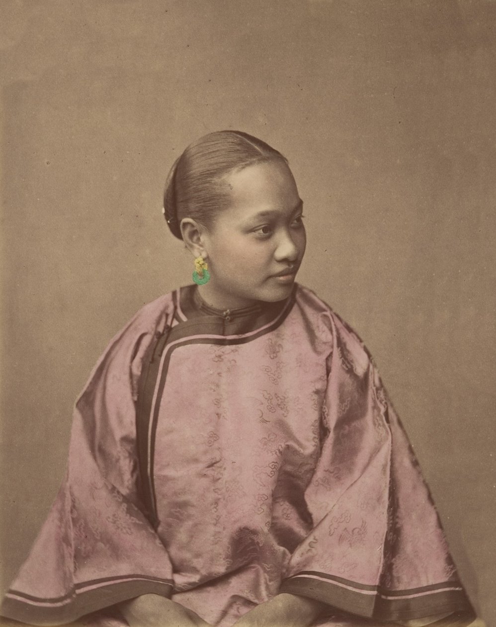Meisje uit Shanghai, 1870s door Baron Raimund von Stillfried