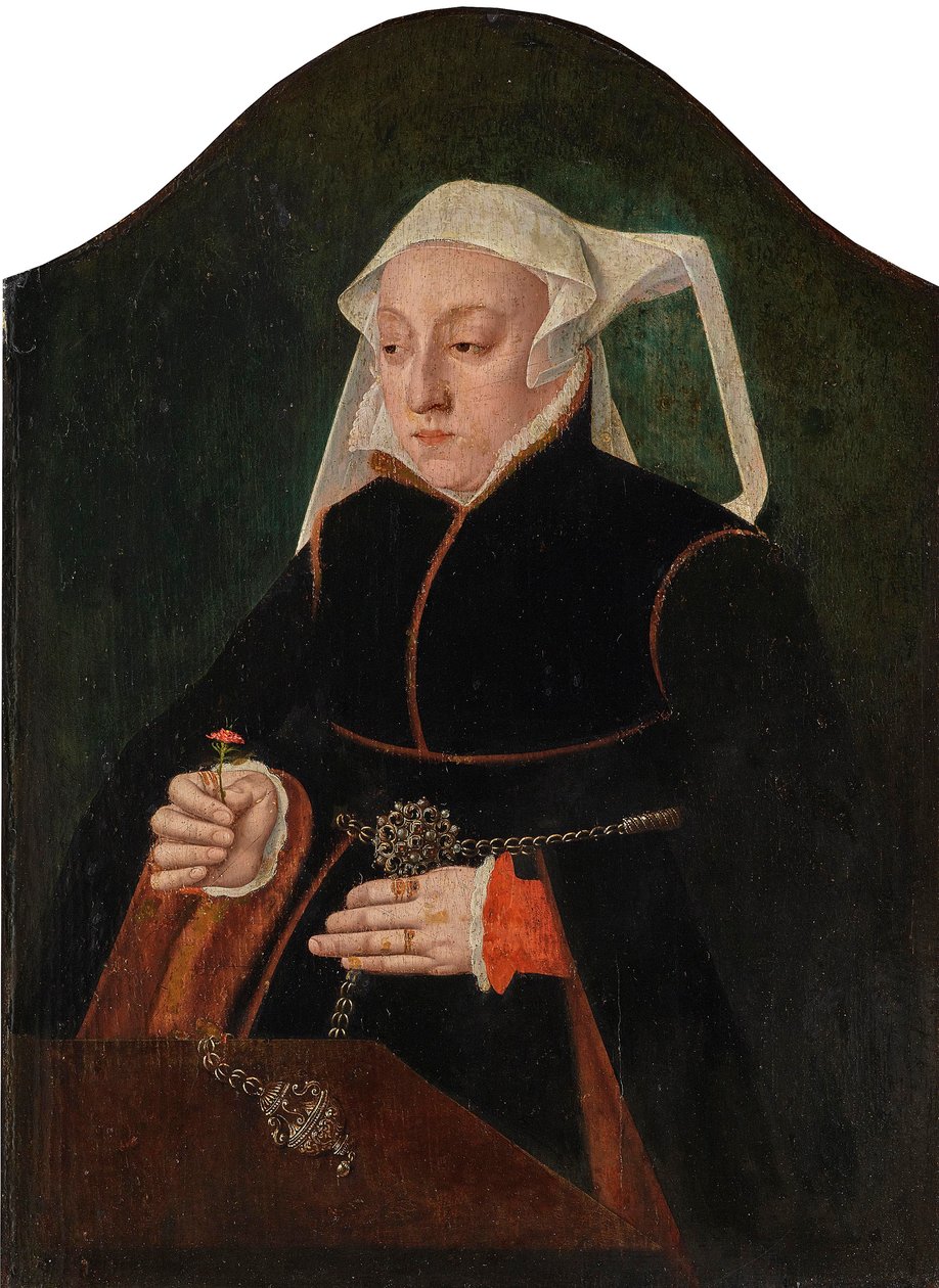 Vrouwelijk portret door Bartholomäus Bruyn